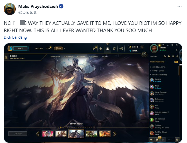 Gamers perform challenges "unimaginable"immediately given the rarest Skin by Riot LoL- Photo 3.
