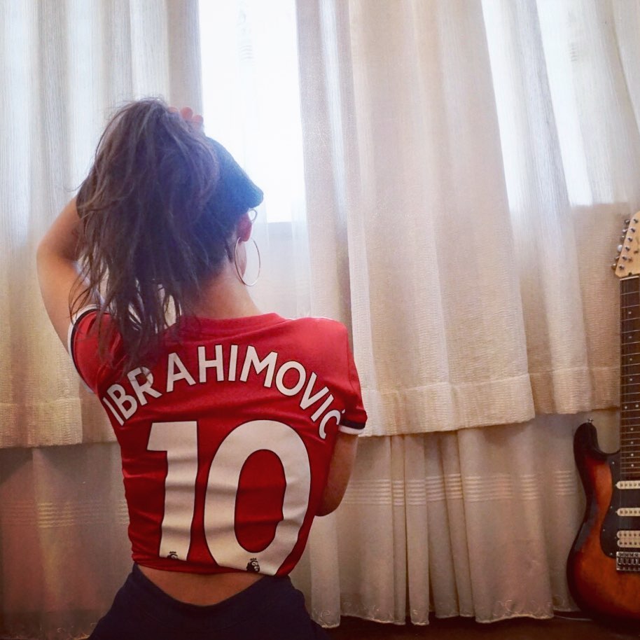 She is also a fan of Manchester United
