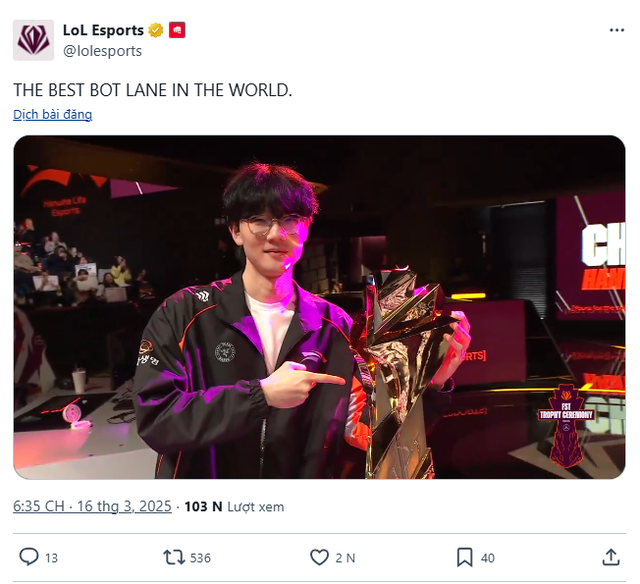 The question of Riot is very controversial with T1 after the championship of HLE- Photo 3.