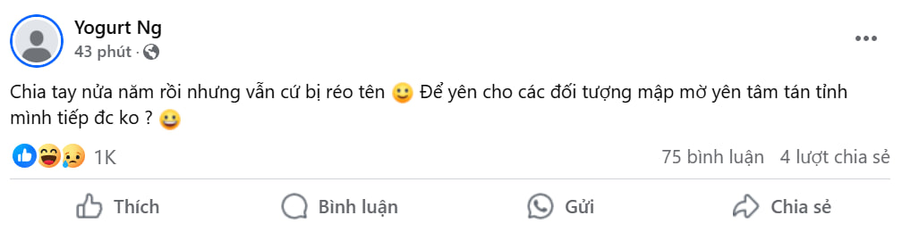 She posted the keyboard about the information around herself after her old love 