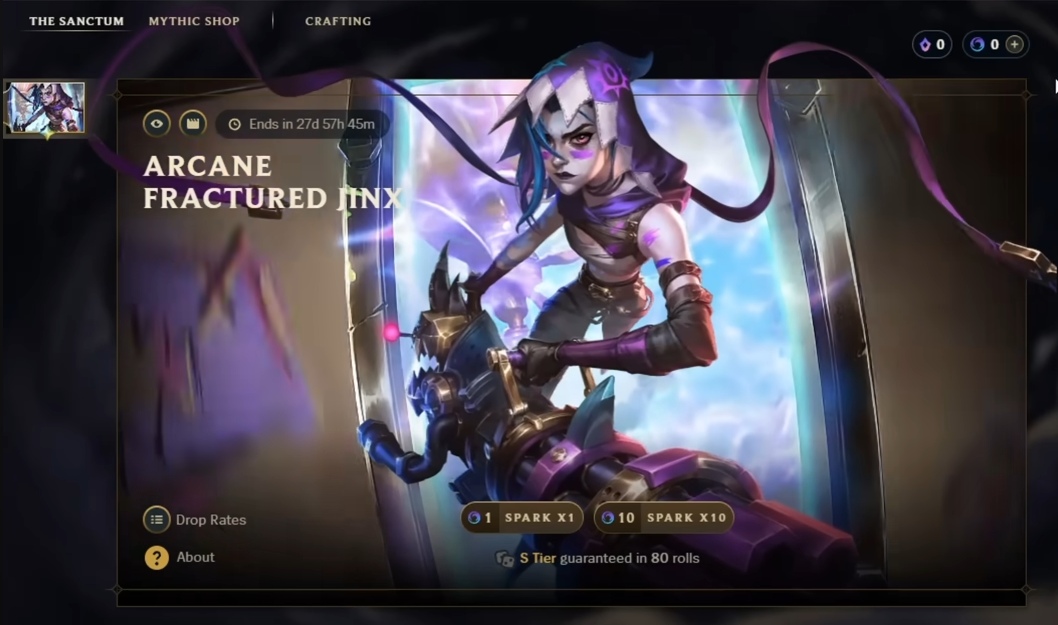 Arcane's outfit suddenly turned into 
