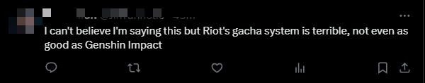 Riot's Gacha form continues to be criticized by the online community, compared to Genshin Impact- Photo 6.