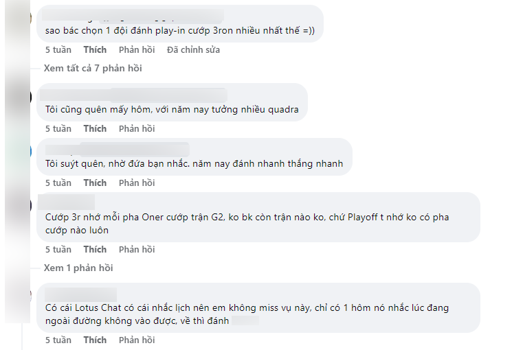 Some players also forget and some users reminded Lotus Chat's calendar so as not to miss the Pick'EMS part