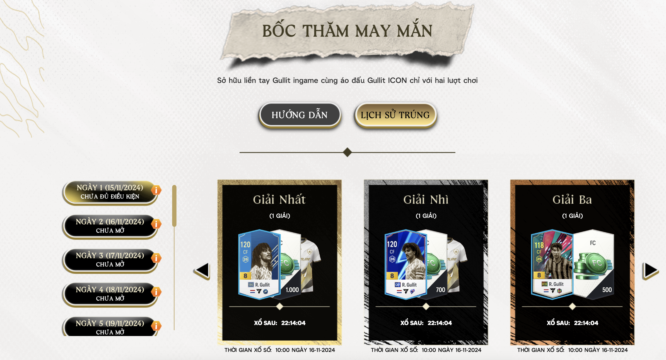 Not only invite Gullit to Vietnam, FC Online 