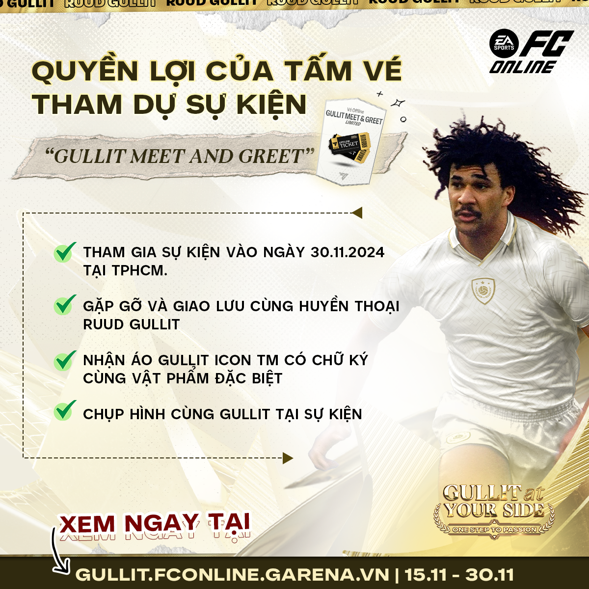Not only invite Gullit to Vietnam, FC Online 