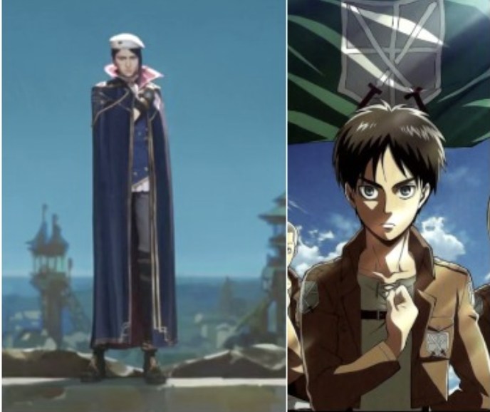 Caitlyn's posture in the film is quite similar to the swear posture of the Union reconnaissance