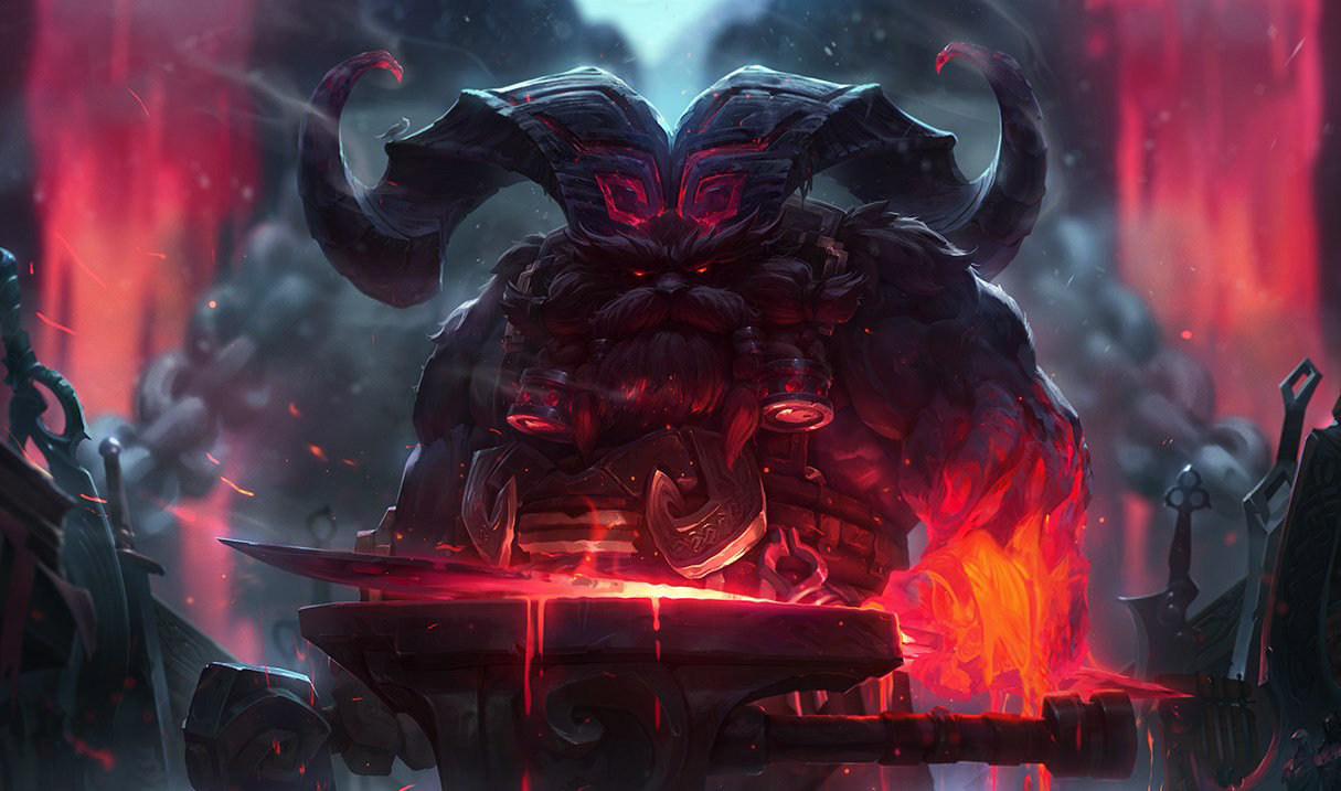 Ornn often appears in different meta but the number of skins is far behind Faker