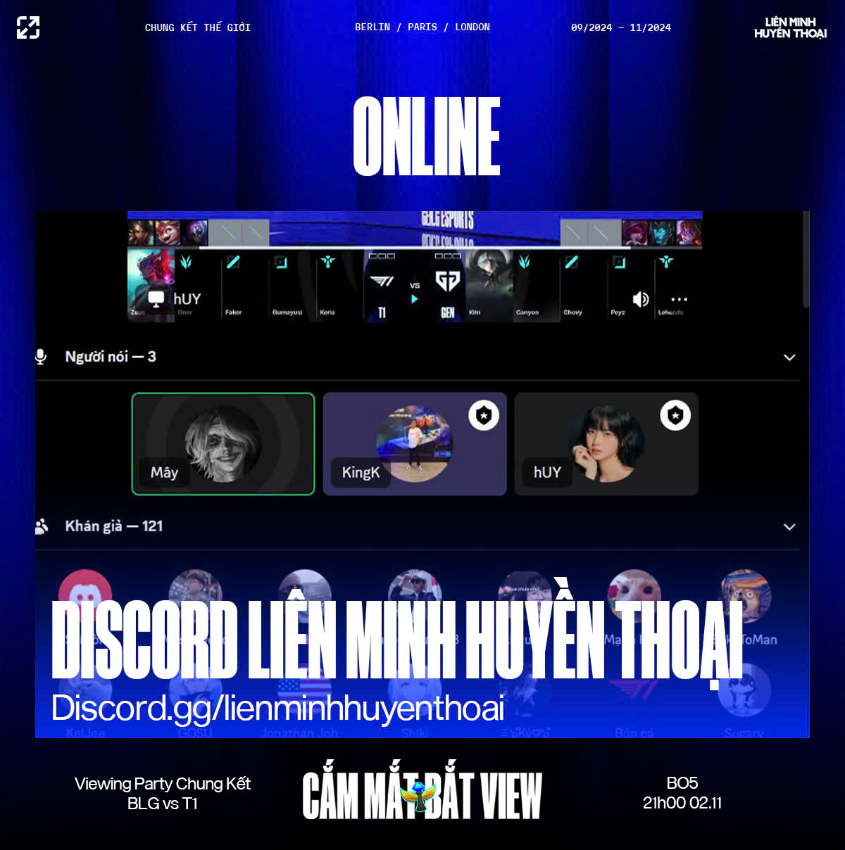 There is also an online channel for the audience not convenient to travel