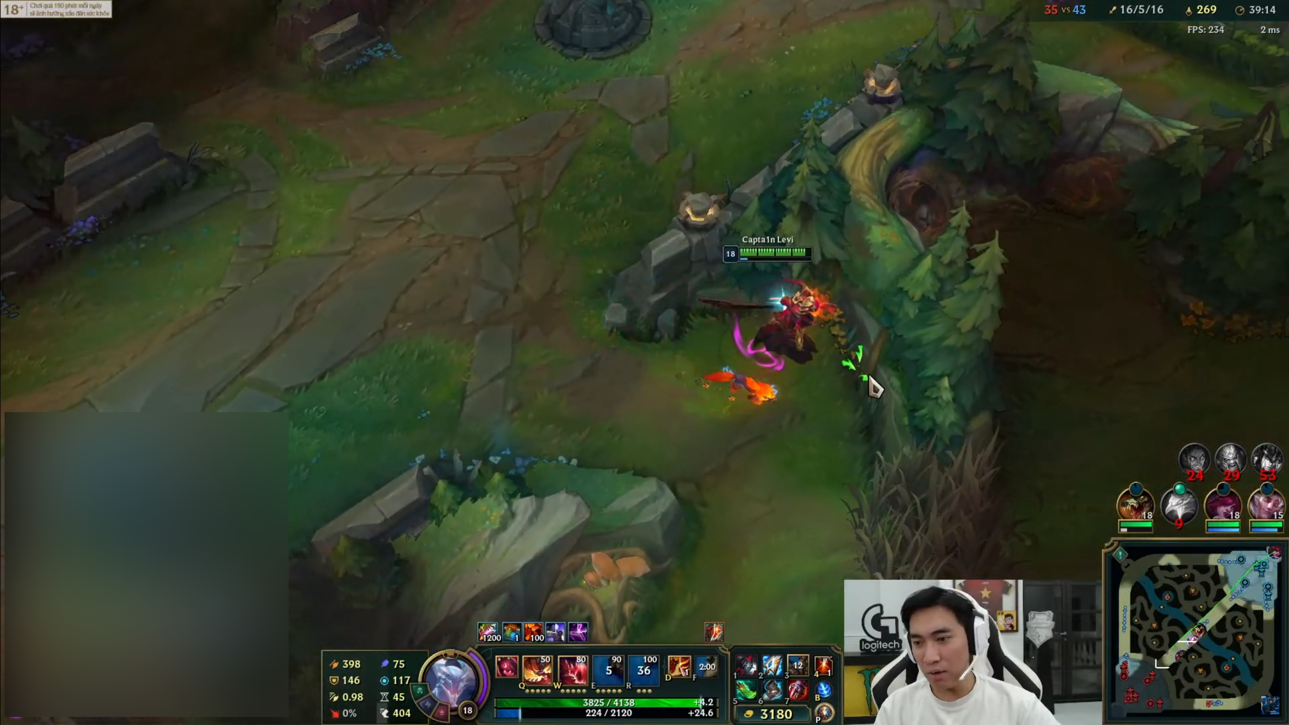 He was surprised to see himself defeating the opponent but did not receive the green charm