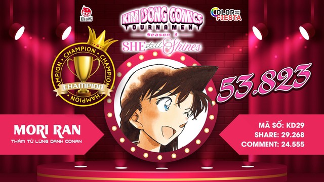 Ran has just won the votes held by Kim Dong Publishing House in late September in early October