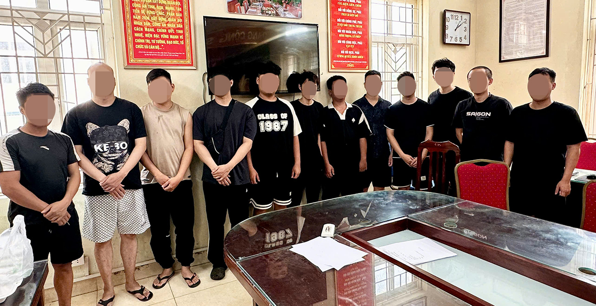 The suspects in the incident - Photo: VnExpress
