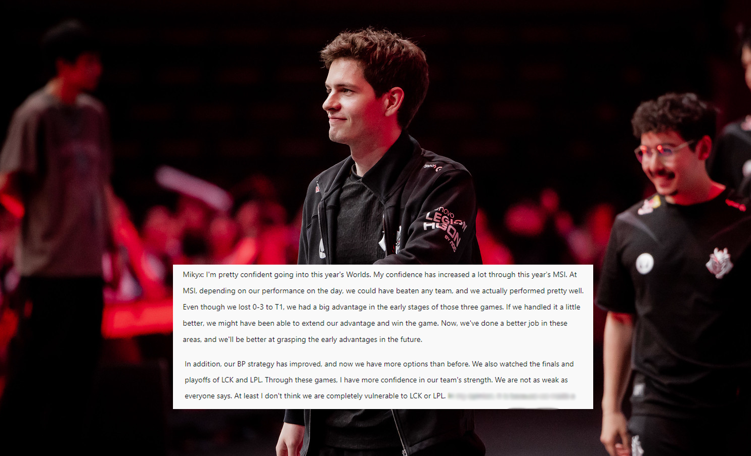G2 is confident 
