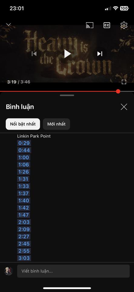 There are fans of the total time Linkin Park appeared in the MV