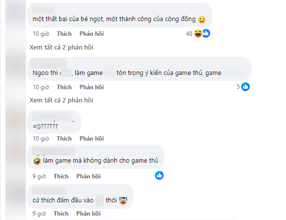 Some of the reactions of Vietnamese gamers who had time to follow this game