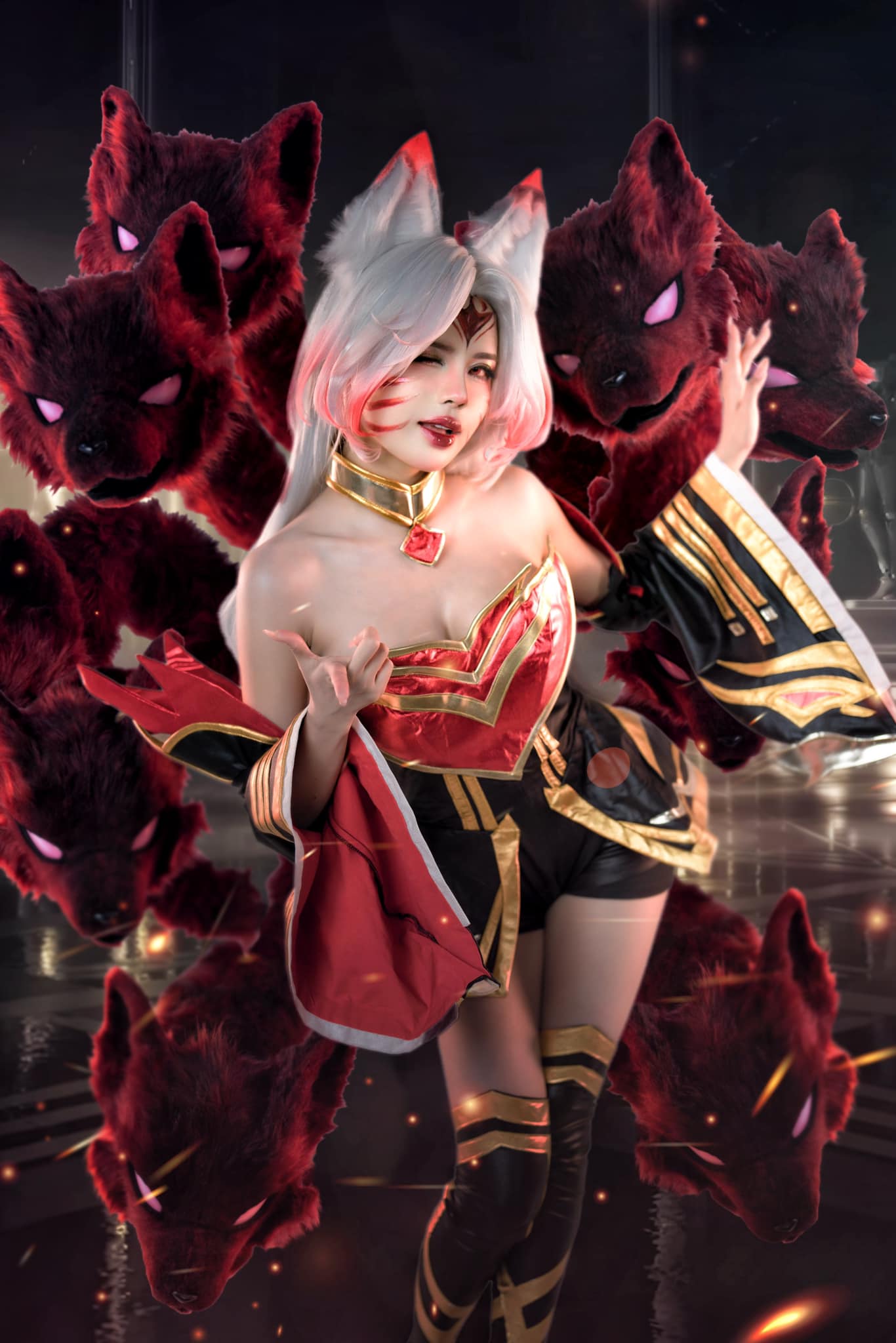 Mai Dora "eye" With cosplay Ahri Hol, revealed more "internal"- Photo 5.