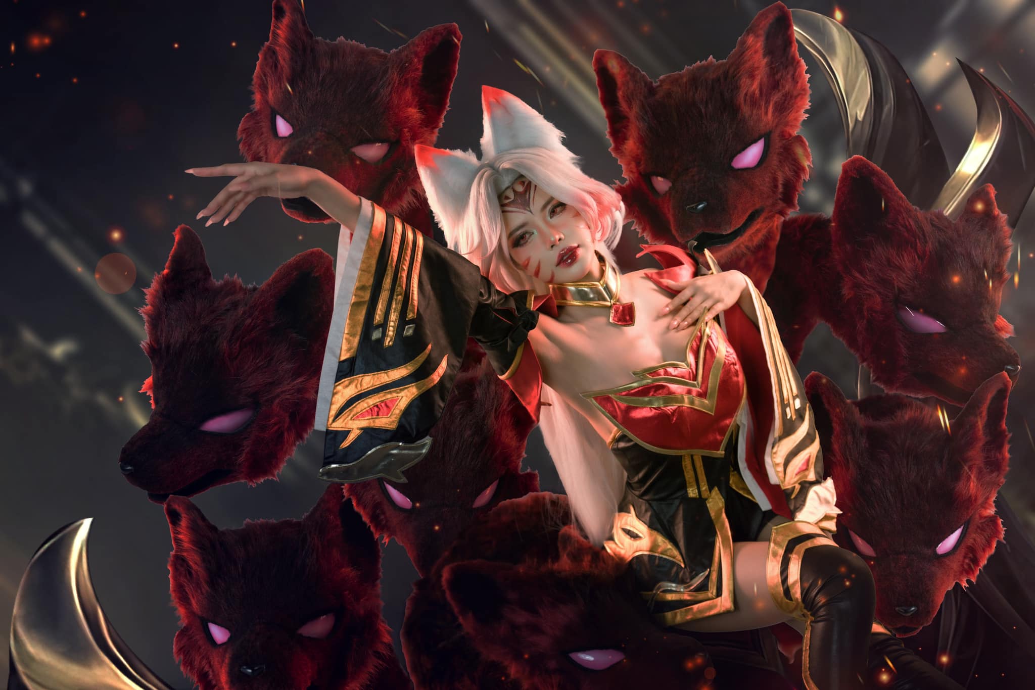 Mai Dora "eye" With cosplay Ahri Hol, revealed more "internal"- Photo 7.