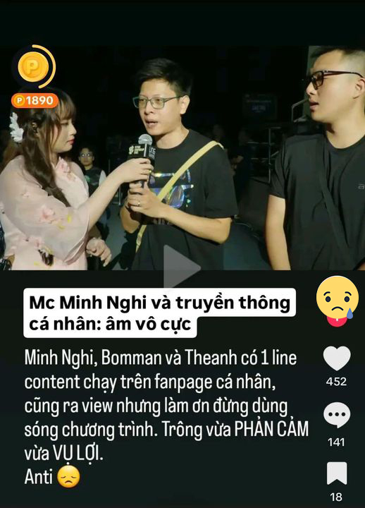 Some criticize female MC and BOMMAN - THANanh96 