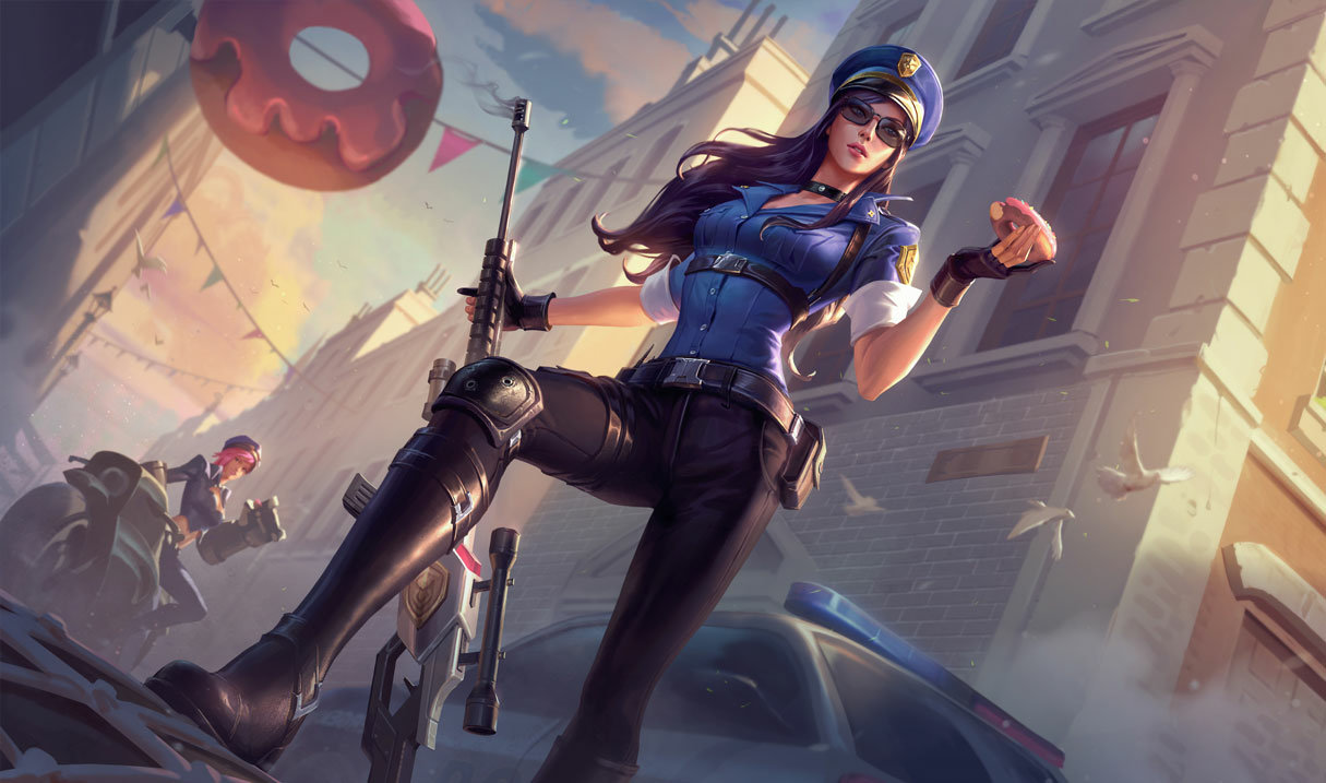 Skin Caitlyn will be easier to have a beautiful design and easier to do business than difficult generals such as Varus, Draven or Aphelios