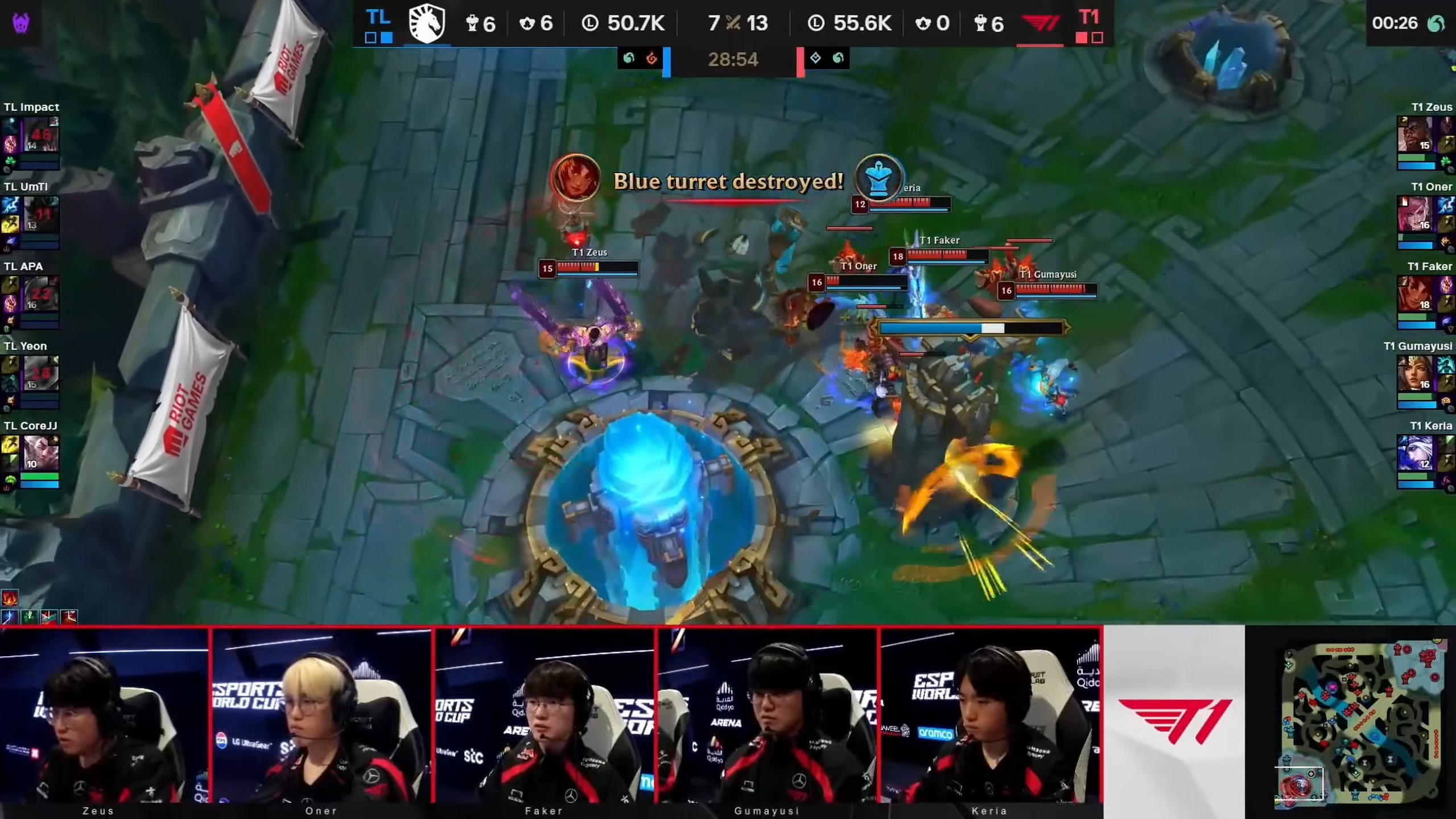 T1 won extremely dramatic