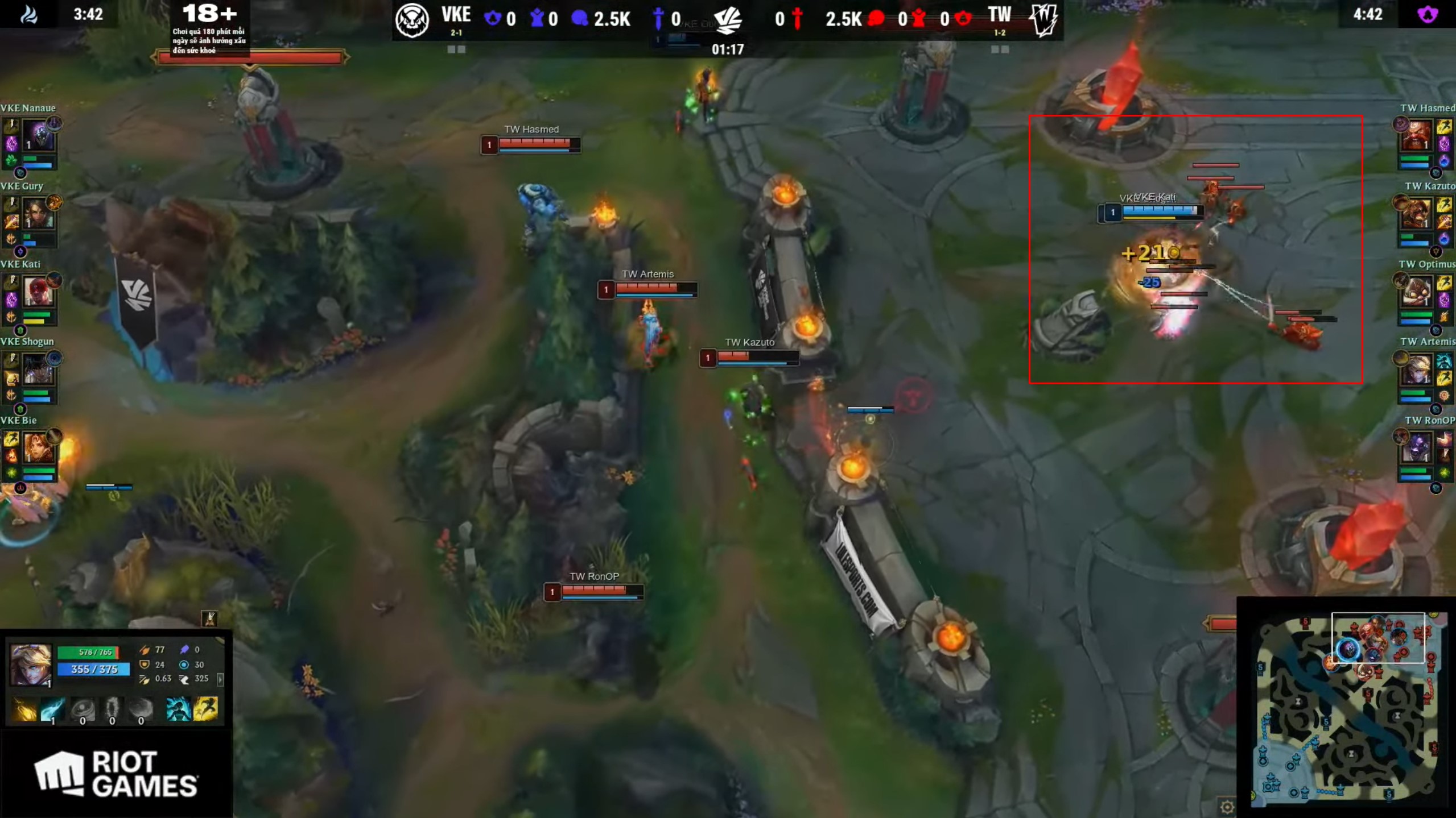 Shogun's Lee Sin and Nilah blocked the soldiers from the first minute in the home of the opponent