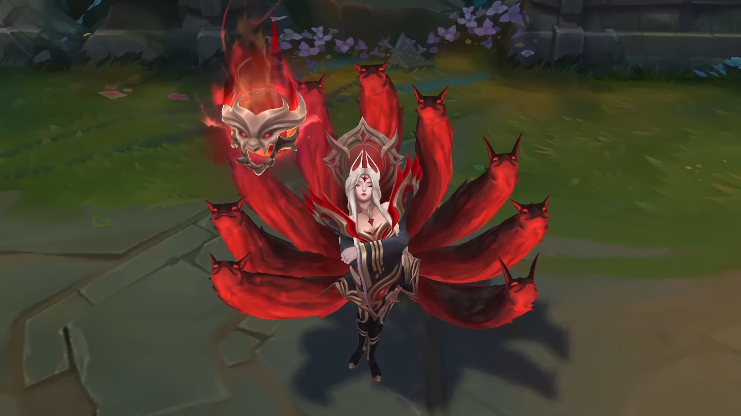 Ahri will have a demon face image that symbolizes the nickname 
