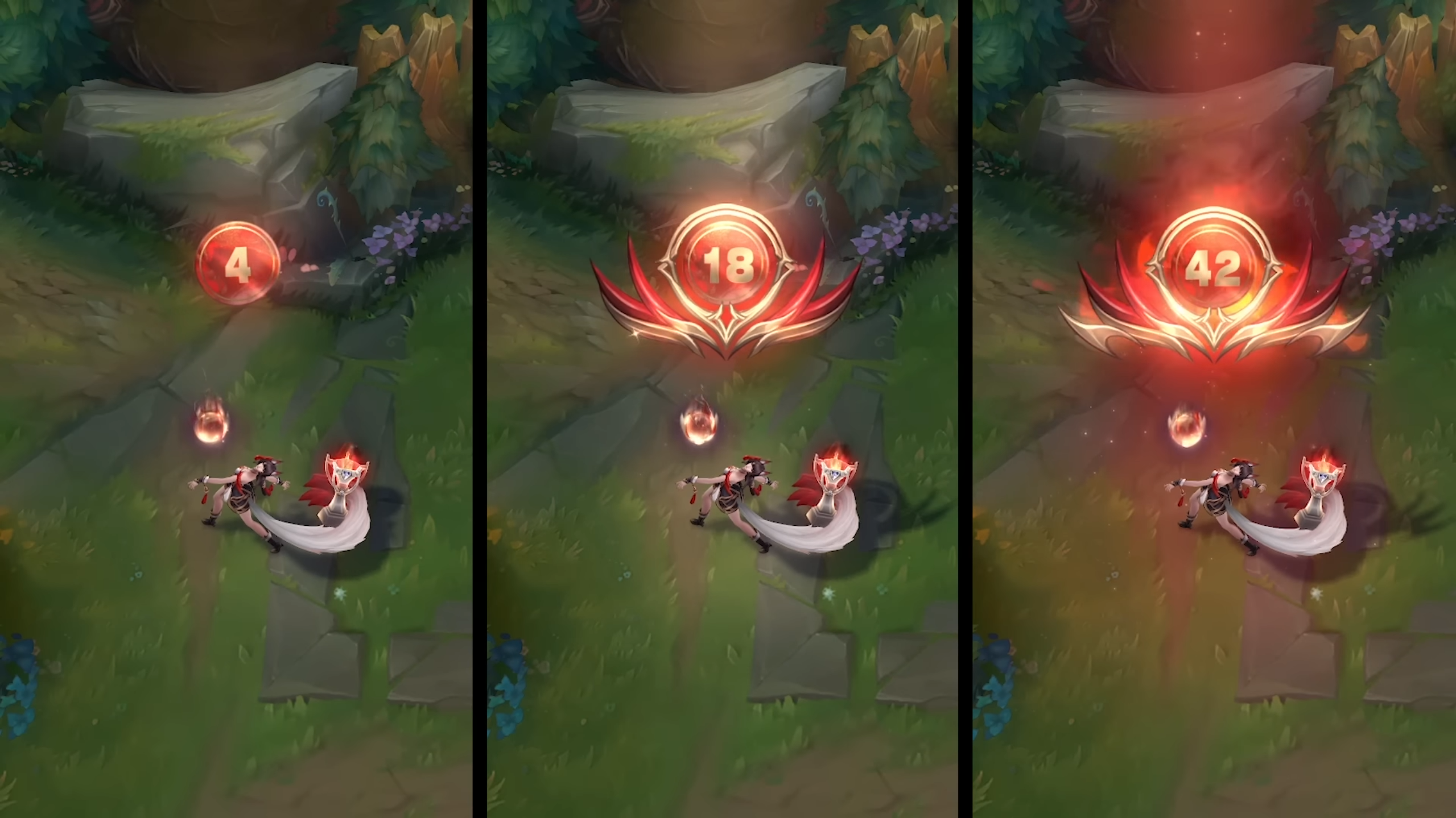 Ahri will have many types of costume promotion depending on the level of the pass
