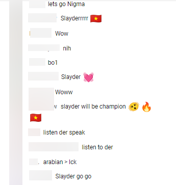 Many spectators stay up late and cheer on the chat channel of the tournament