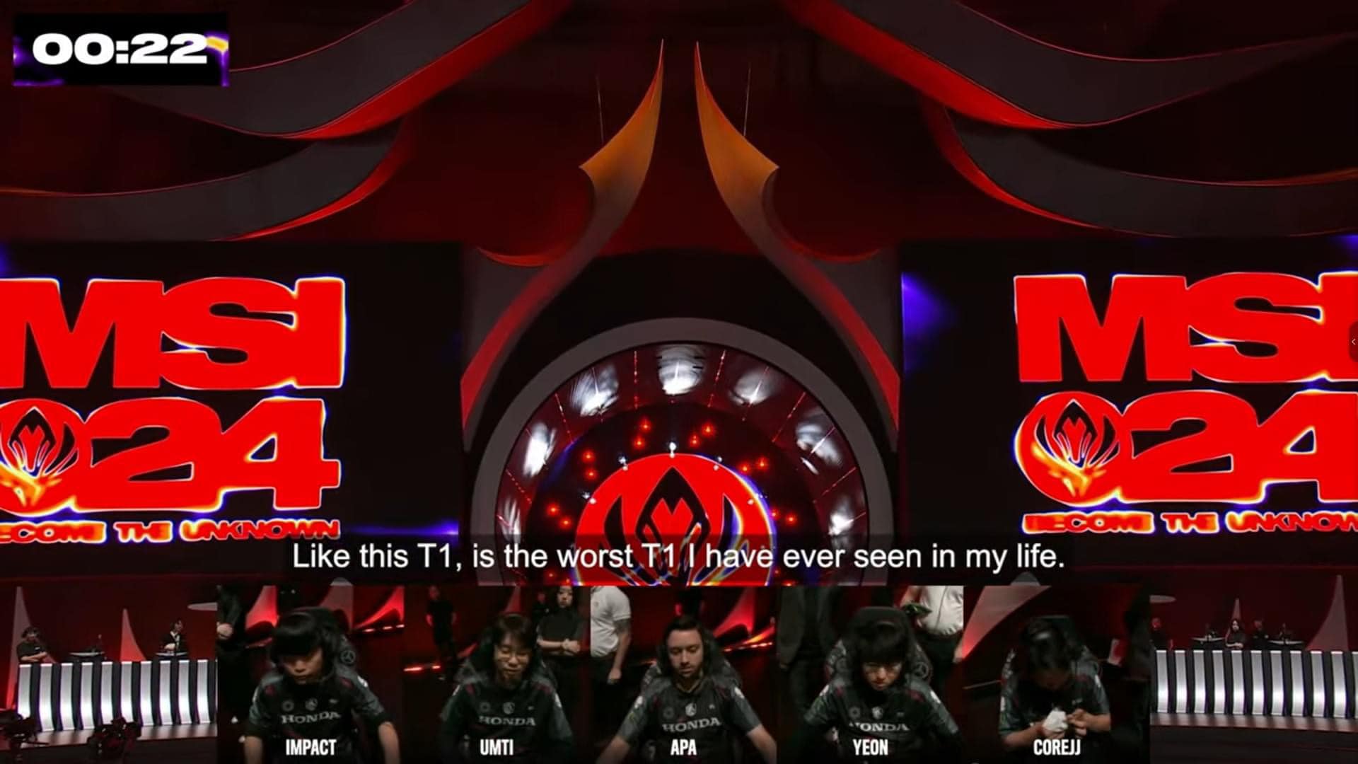 Umti: "This T1 is the worst T1 I have seen in my life"