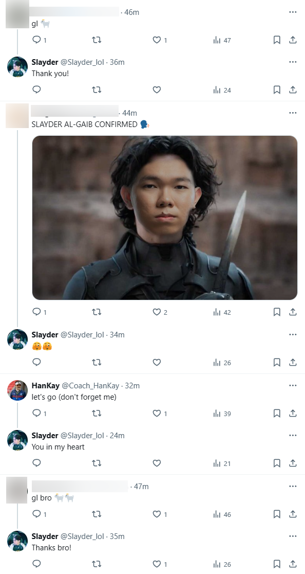 Slayder did not admit but did not deny the comment that he confessed to the movement to Saudi Arabia
