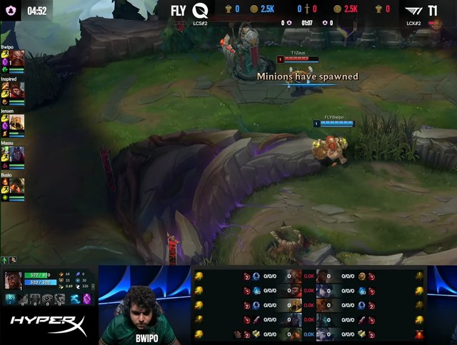 Zeus does not raise skills even after lane and being attacked