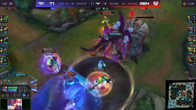 The situation that perhaps Gen.G must be surprised for some why Faker climbed into the messenger