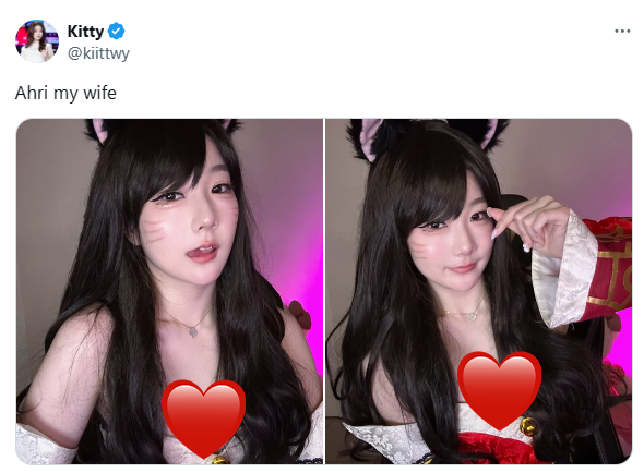 Kitty transformed into Ahri