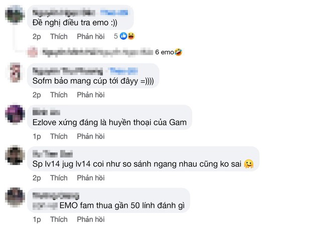 The audience joked that it should "investigate" EMO