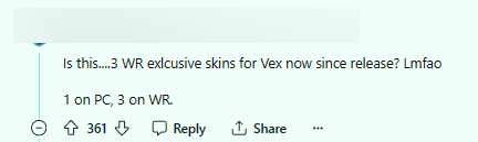 "Is it ... 3 exclusive skins have been launched until now? 1 for PC and 3 for speeding"