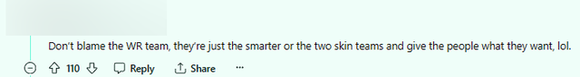 "Do not nagging the battle team, they are just smarter than the team "2 Skin" And for players the player really wants"