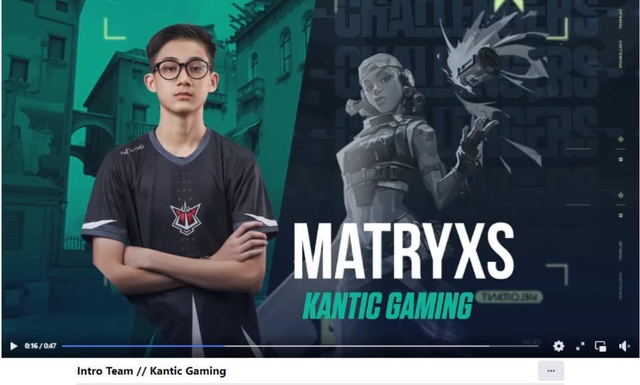 It turned out that he was once an eSports player playing for Vietnam's Valorant team and nicknamed Matryxs