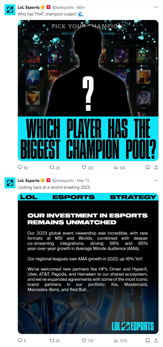 But Riot's professional League of Legends site does not have any information related to VCS but just normal community posts "innocuous"