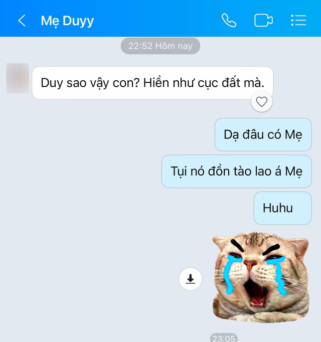 Sofm's mother was too worried about having to text