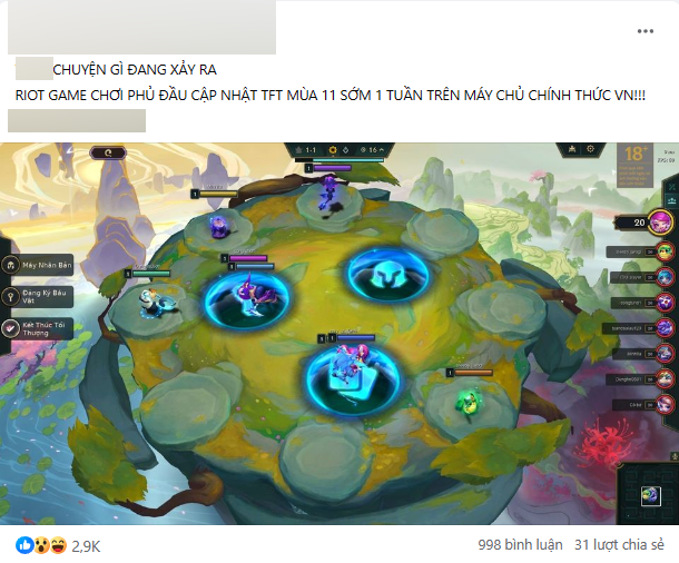 On the morning of March 15, Riot was noted at the wrong season 11 for Vietnamese servers