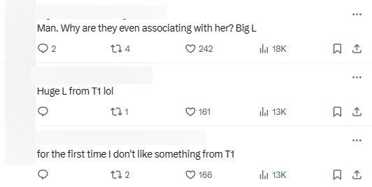 The audience is not very excited about the idea of ​​Pokimane who is at T1 headquarters