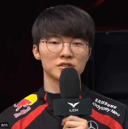 Faker still talks to the tournament organizers