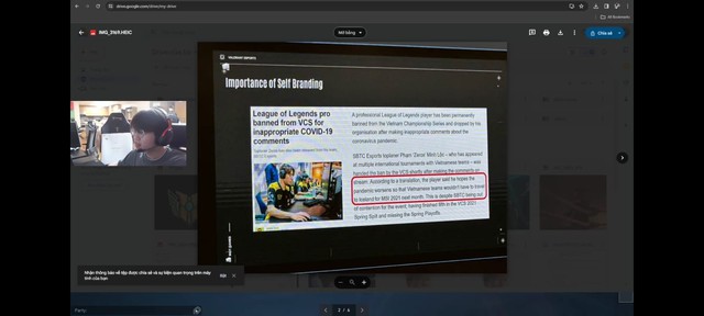 Photos from the stream channel of the Crazyguy player shows that Riot put Zeros' case in the Code of Conduct for the player in building a personal brand.