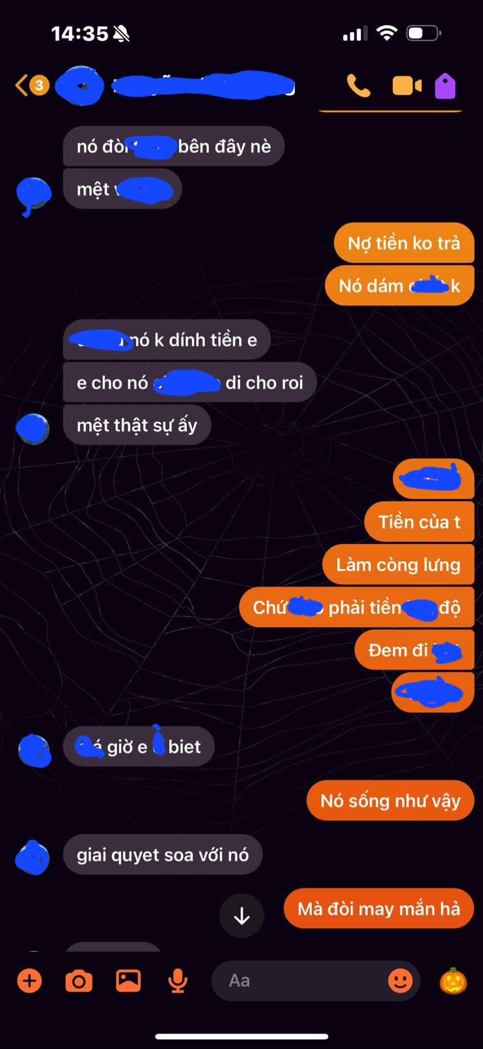The message asking for the money was launched by the girl