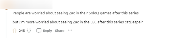 People are worried about Zac appearing in the rank. But I'm more worried about Zac will appear in Lec