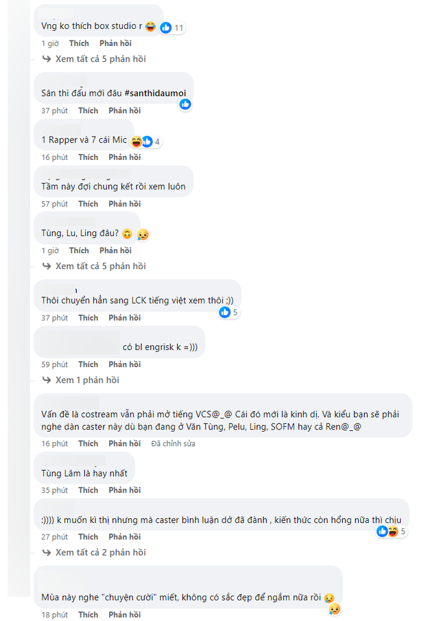 VCS audiences are disappointed