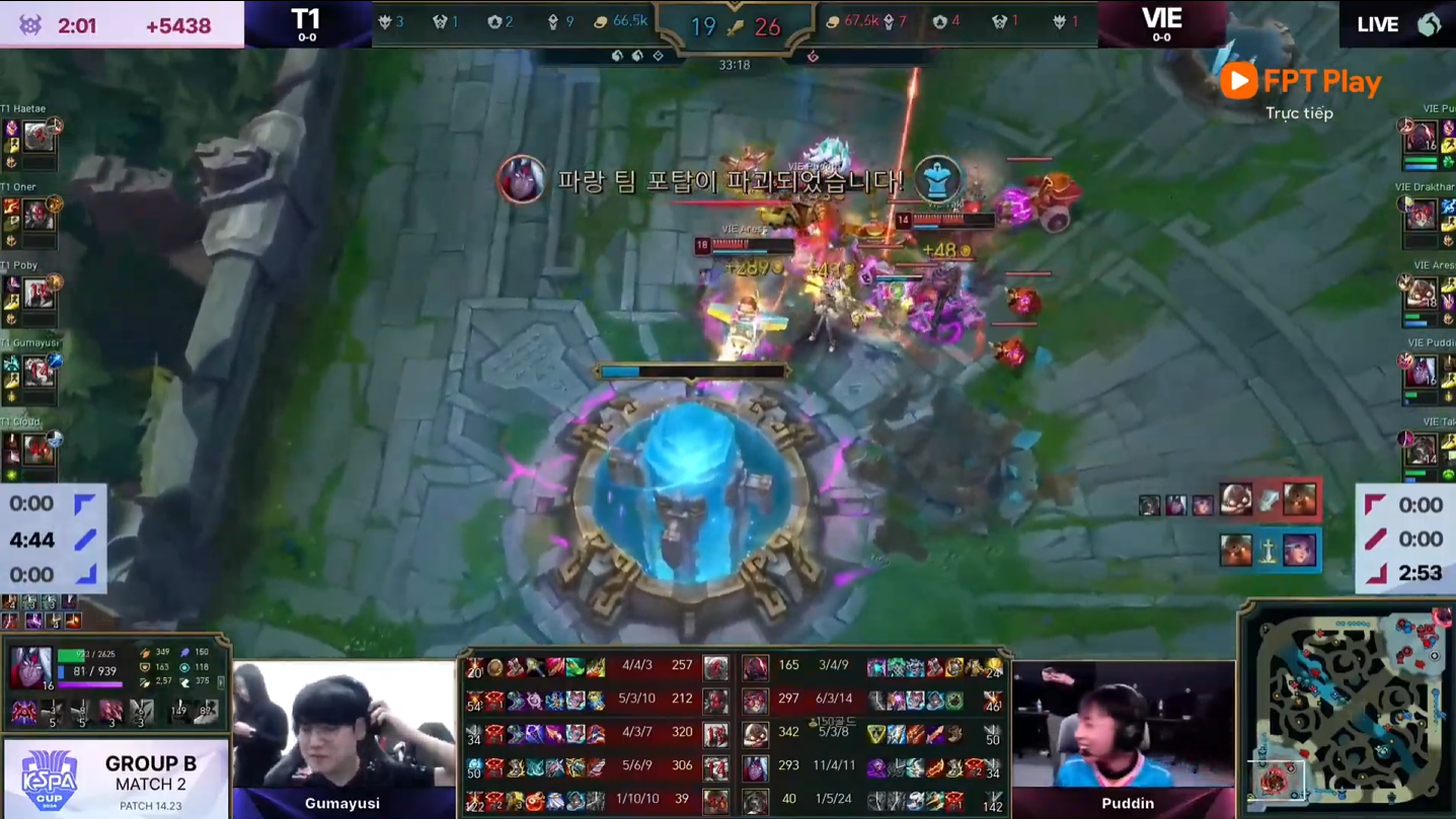 All = Stars Vietnam has a surprise victory at the sub -squad of T1 in the Kespa Cup 2024