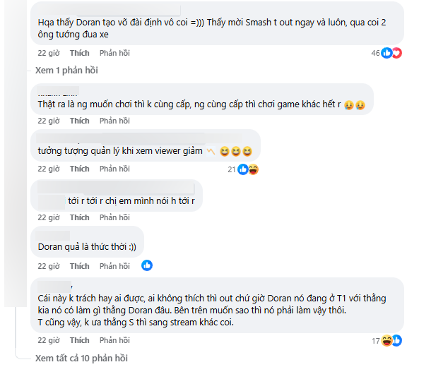The T1 fan community also argued about the incident