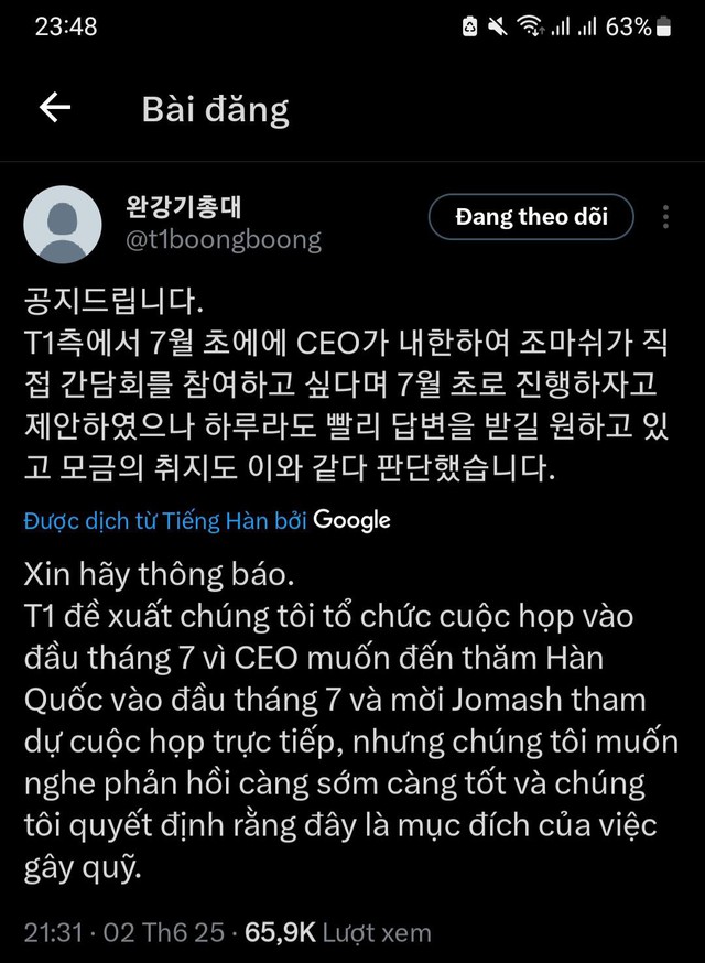 The anti-fans confirmed negotiation with the T1 superstructure that made the League of Legends community surprised- Photo 1.