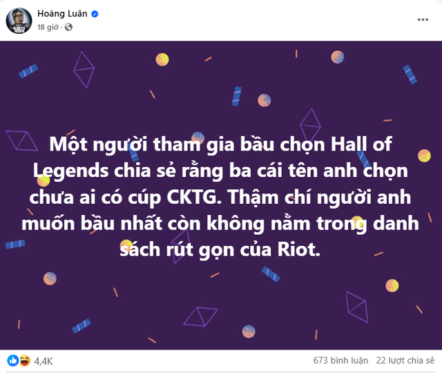 BLV Hoang Luan revealed "secret" raise the question of Hall of Legends "structure"- Photo 2.