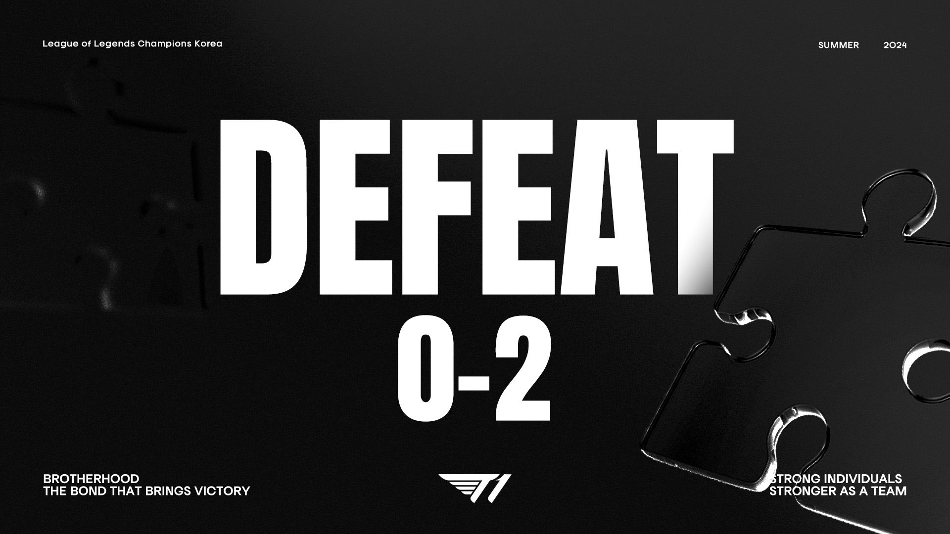 T1 has not been able to terminate the losing series before the gene.g
